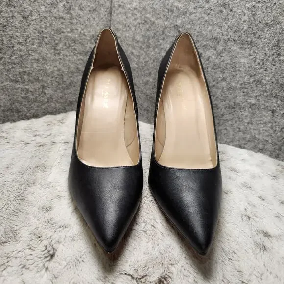 Pleaser USA Classique 20 Matte Black Vegan Leather Heels Pumps - 11 (Used) - Picture 3 of 8